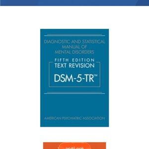 DSM-5-TR Manual.
